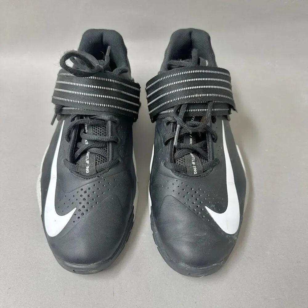 Nike Savaleos Weightlifting Training Workout Shoes Black   White Mens 7 Euro‎ 40